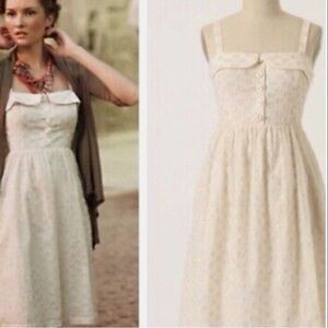 Maeve Cream Midi Dress